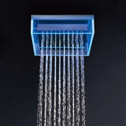 Qual è il concetto di design alla base dei soffioni doccia quadrati?
